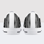 Psychopompos Skull Low Top Canvas Shoes