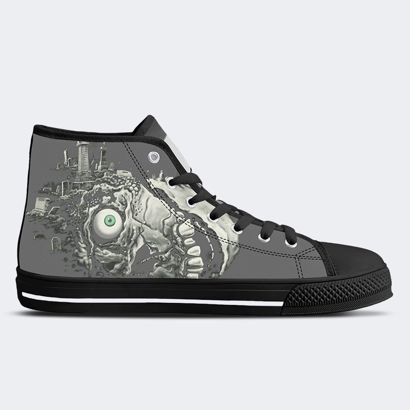 Unisex Horror-Druck - High Top Canvas