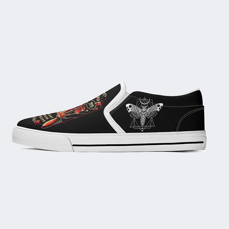 Surreal Death Skull - Slip On Shoes - Slip On Shoes