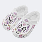 Unisex EagleArt Print - Fur Lined Slippers/Sandals