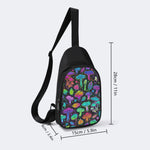 Magic Mushrooms Print - Chest Bag