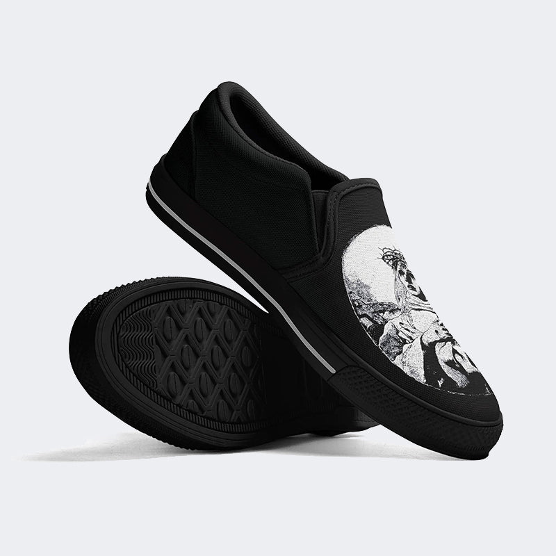 Chaussures unisexes à enfiler avec imprimé Christ Art 
