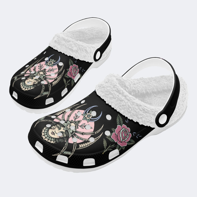 Vintage Spider Queen Print Slippers/Sandals