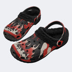 Dark Hell Art - Fur Lined Slippers/Sandals