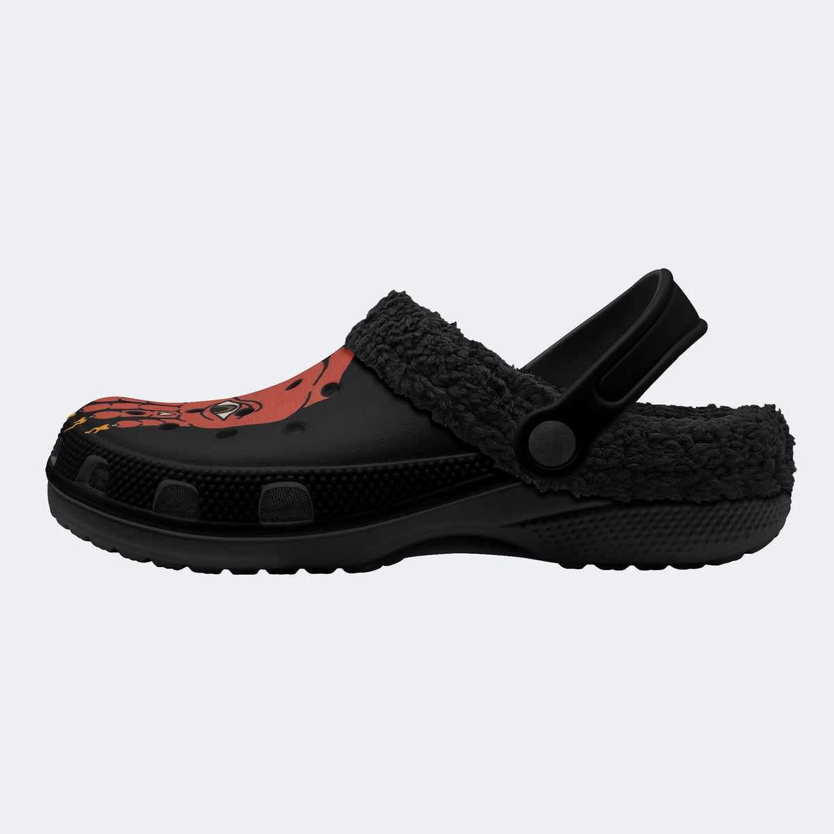 All Seeing Eye Flame Hand - Fur Lined Slippers/Sandals