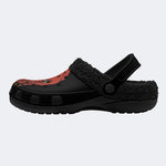 All Seeing Eye Flame Hand - Fur Lined Slippers/Sandals