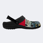 Jaws Retro Poster Unisex Classic - Fur Lined Slippers/Sandals