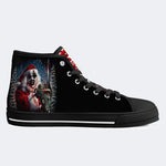 Horror Santa Claus Ghostface Print - High Top Canvas