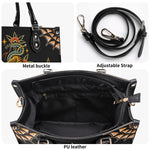 Vintage Snake And Tiger Print - Leather Handbag