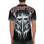 Flame Sinner Skulls - Men's Short Sleeve Baseball Jersey