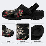 Bull Skull Art Print - Fur Lined Slippers/Sandals