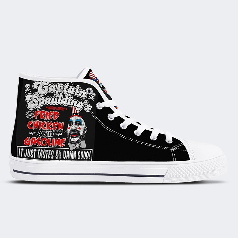 Horror Print - High Top Canvas