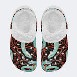 Green Snake Legend - Fur Lined Slippers/Sandals