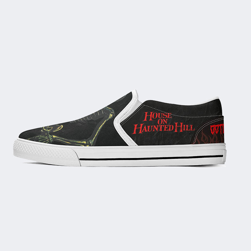 Unisex Horror Movie Print - Slip On Shoes