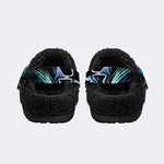 Tech Skull Art - Fur Lined Slippers/Sandals