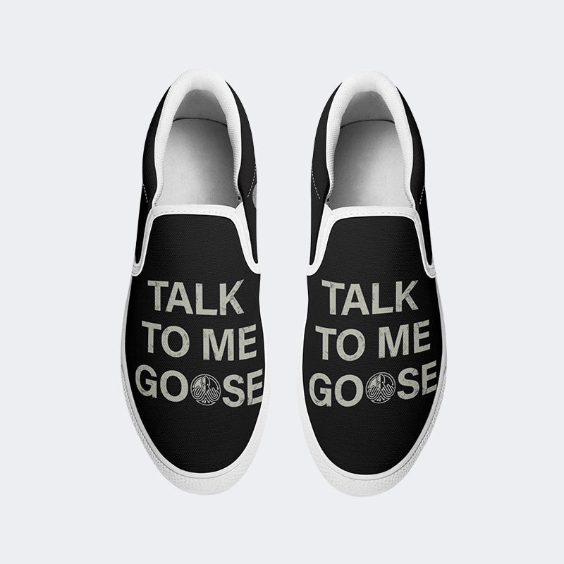 Talk To Me Goose Retro Unisex - Slip On Shoes