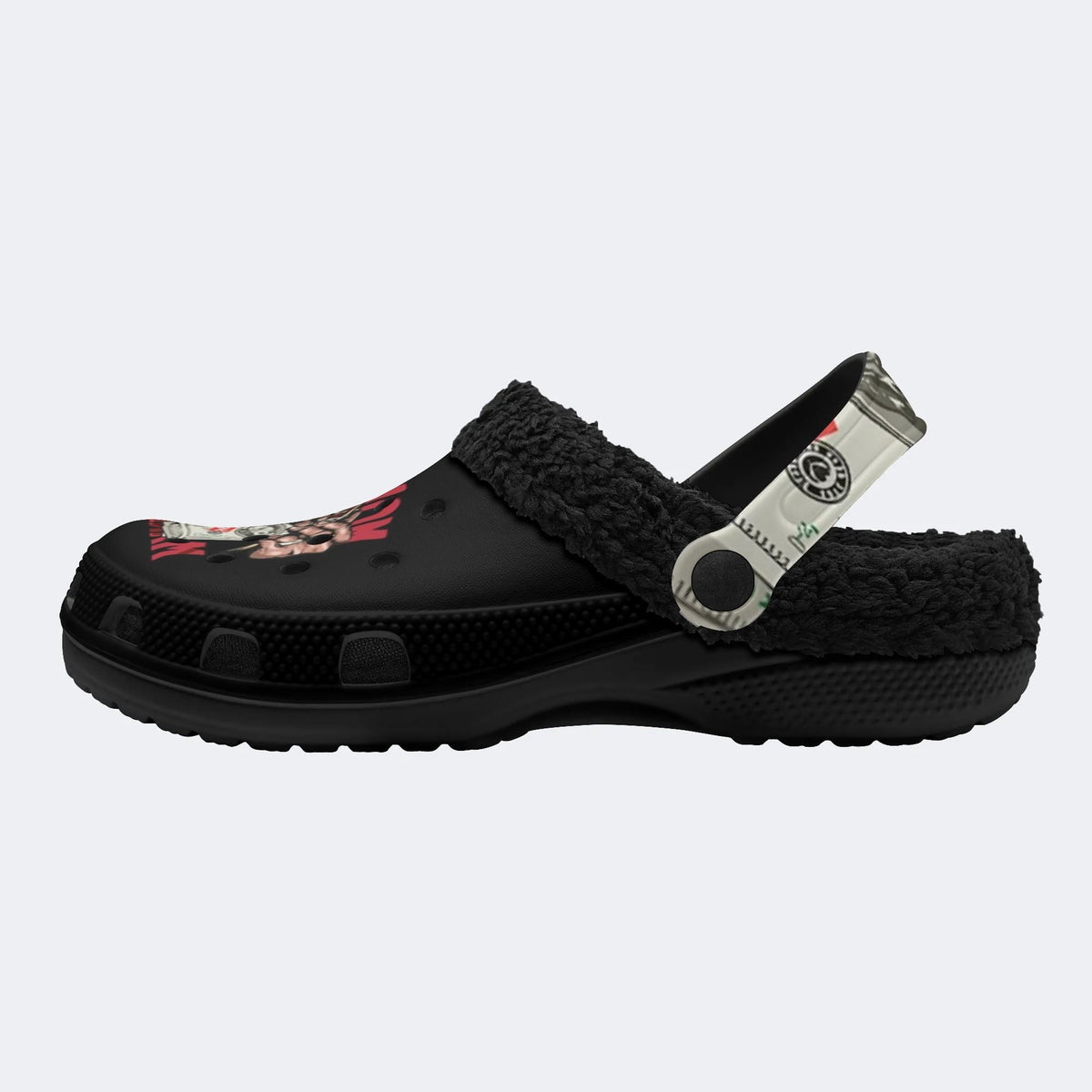 Hip Hop Money Warrior - Fur Lined Slippers/Sandals