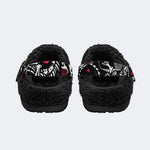 Halloween Horror Art Print - Fur Lined Slippers/Sandals