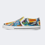 Unisex Christ Mary Graffiti Art Print - Slip On Shoes