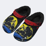 Night Grave Skeleton - Fur Lined Slippers/Sandals