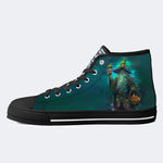 Unisex Fantasy Pilz Welt Kunst Illustration Druck - High Top Canvas