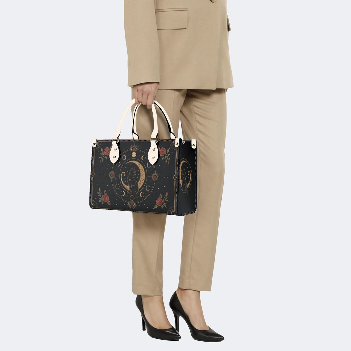Tarot Cat Print Handbag Factory Direct Sales