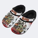 Halloween Horror Print - Fur Lined Slippers