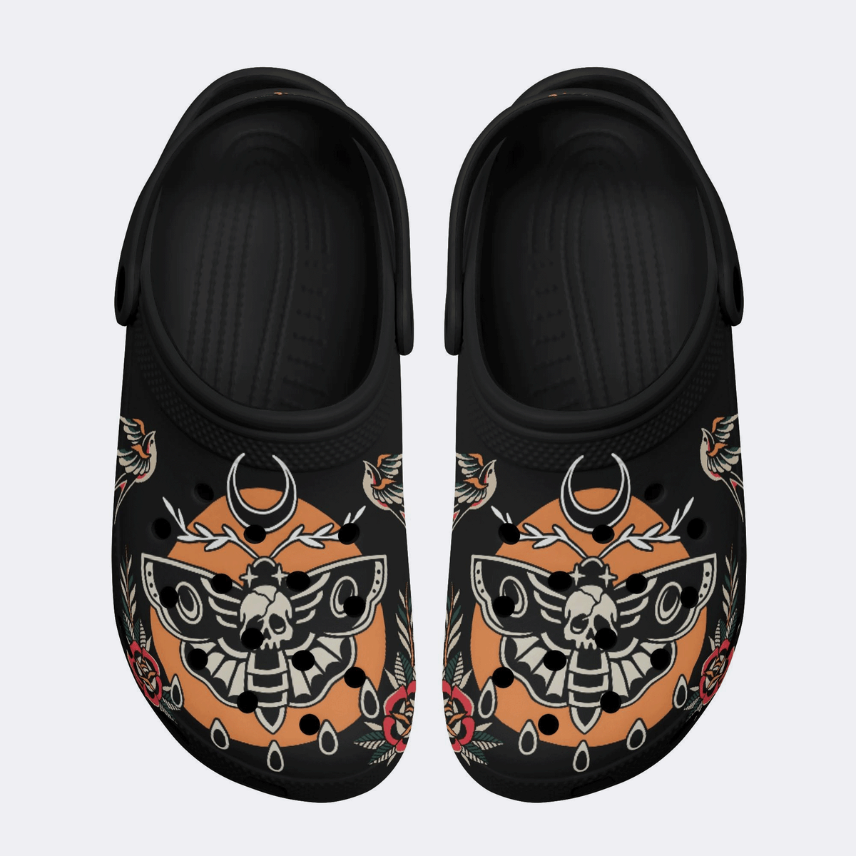 Death Moth Vintage Print - Slippers/Sandals