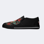 Classic Moth Print - Slip On Shoes