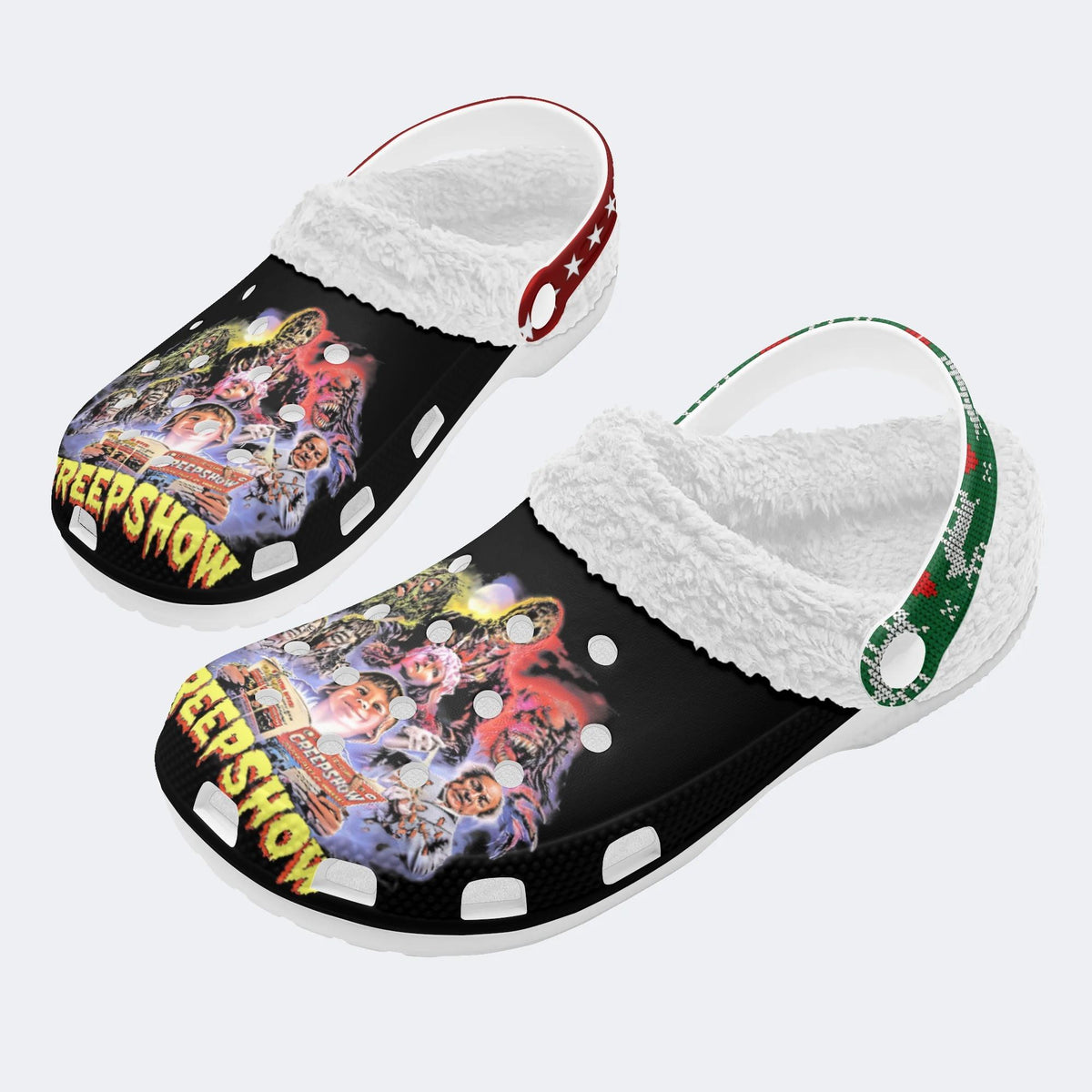 Unisex Horror Movies Print - Fur Lined Slippers/Sandals