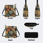 Artistic Cats Print - Bucket Bag