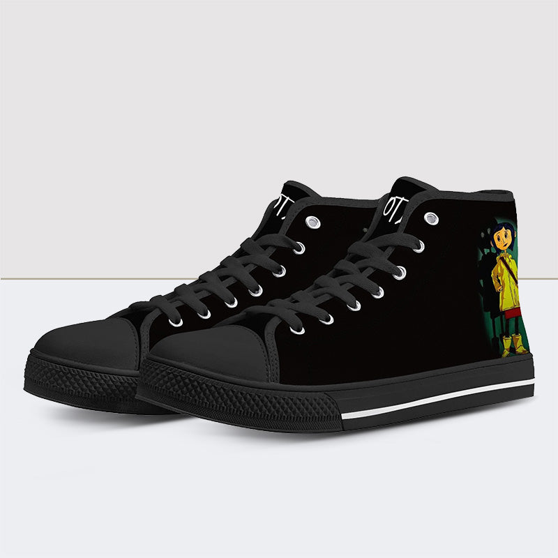 Coraline & the Secret Door High Top Canvas Shoes