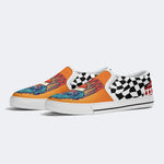 Christmas Ghostface Clown Print - Slip On Shoes