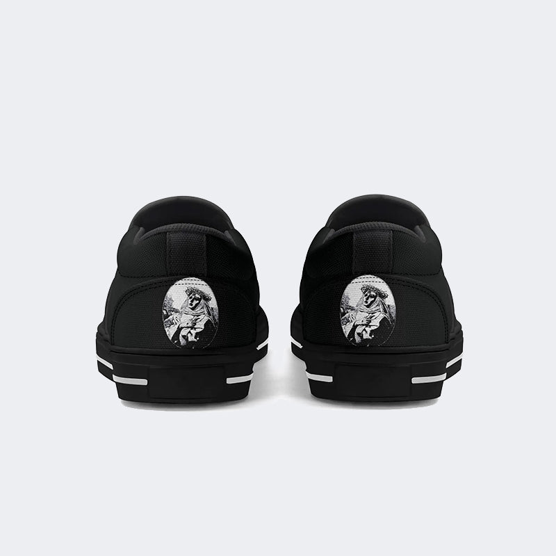 Chaussures unisexes à enfiler avec imprimé Christ Art 