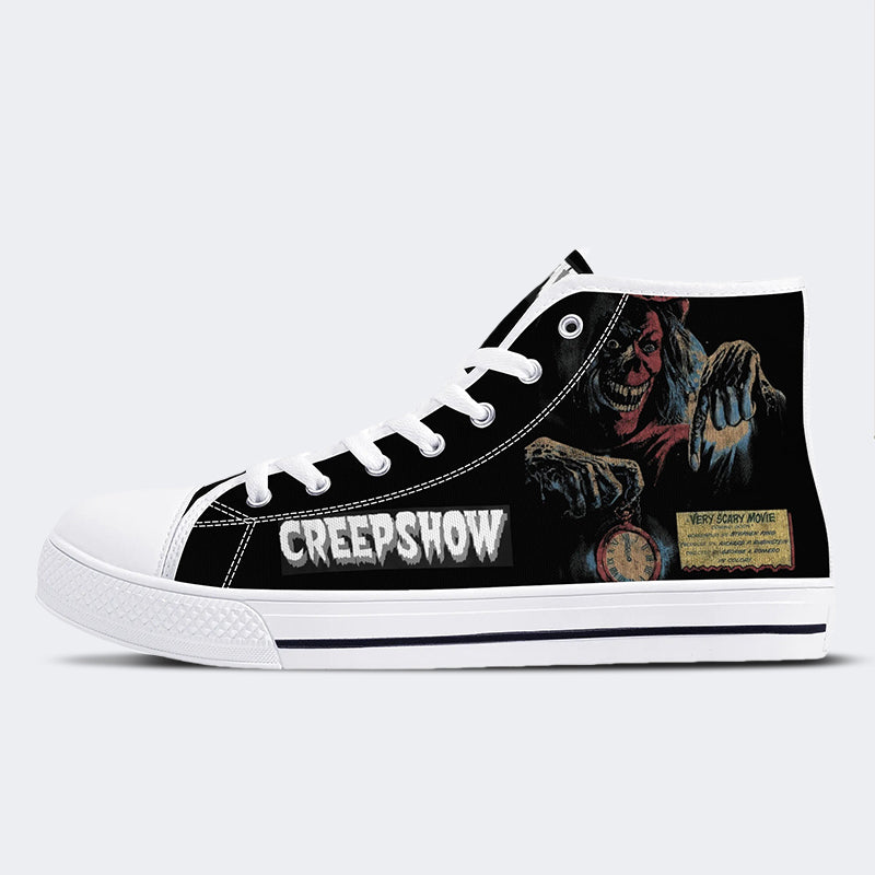 Horror Movie Vintage Graphic - High Top Canvas
