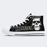 Unisex Monster Skull - High Top Canvas