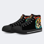 Unisex Horror Totenkopf Druck - High Top Canvas