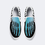 Blue Gradient Skeleton Toes Skull - Slip On Shoes