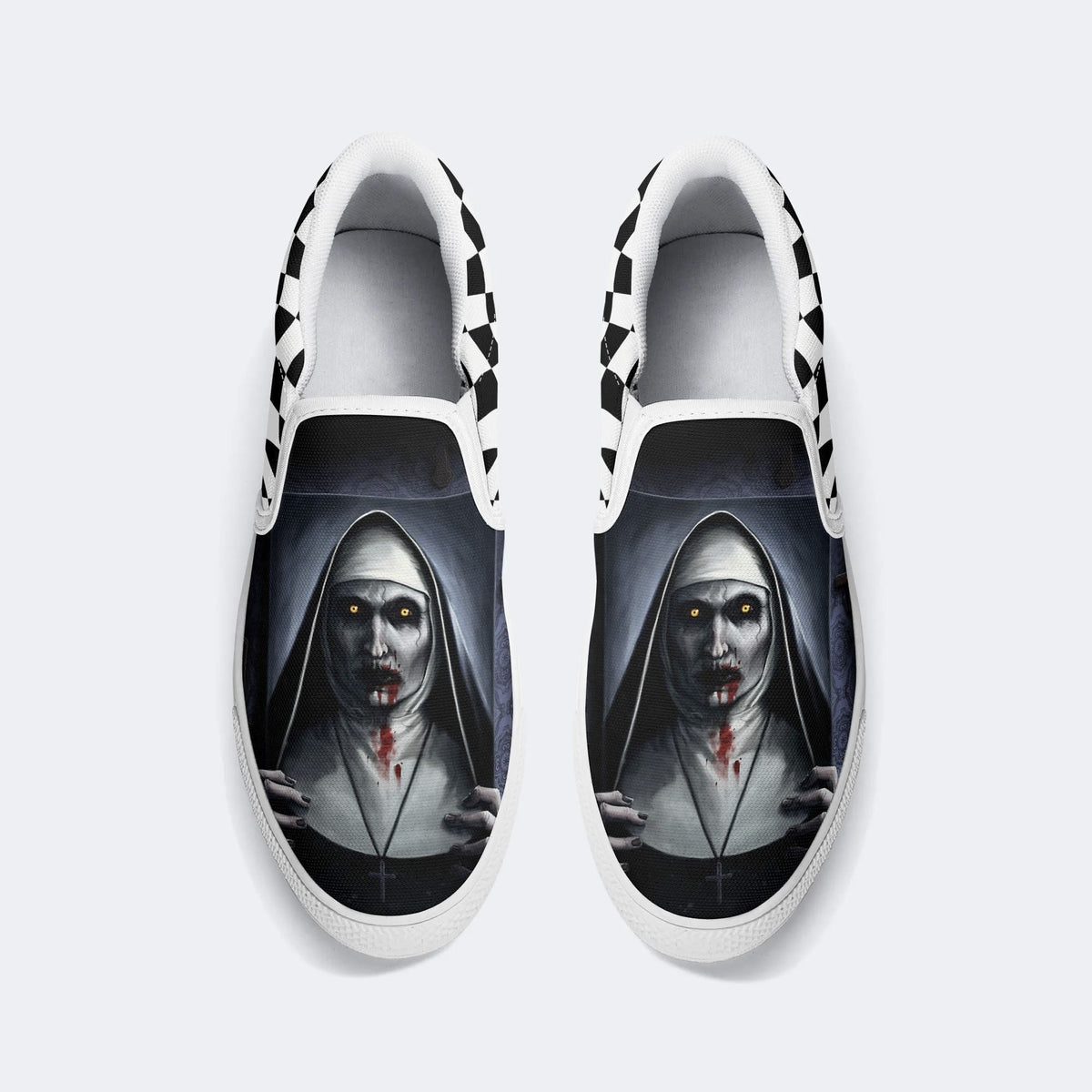 Unisex Horror Print - Slip On Shoes