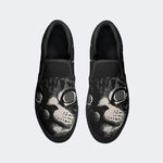 Psychedelic Cat Graphic Print - Slip On Shoes