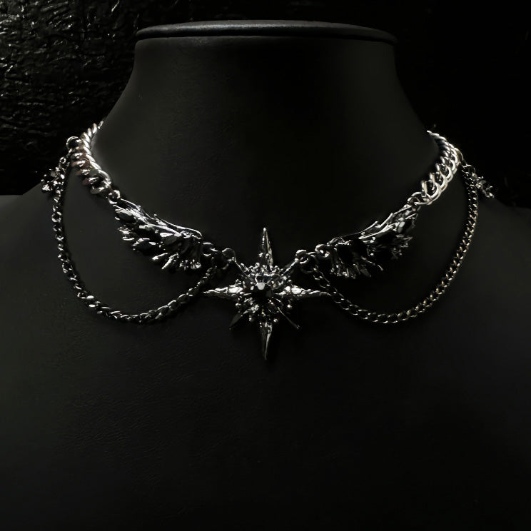 Dark Wings Star Necklace