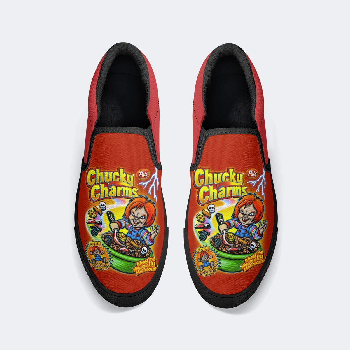 Chucky Charms Print - Slip On Shoes