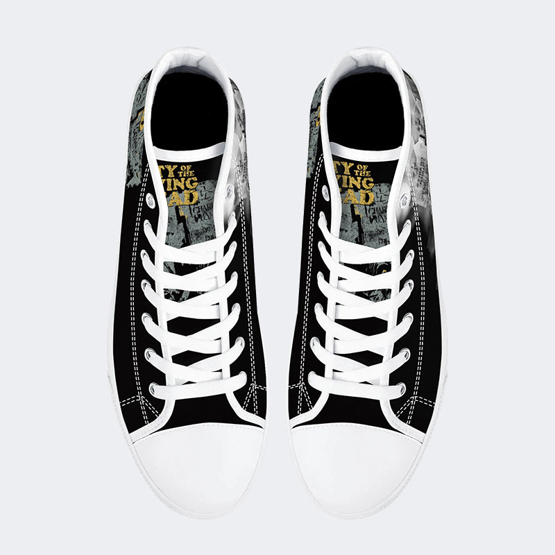 Horror Retro City Unisex - High Top aus Canvas