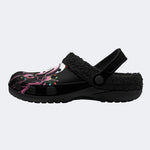 Gothmas Holiday Ghost‑ Fur Lined Slippers/Sandals