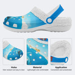 Deep Sea Shark - Fur Lined Slippers/Sandals