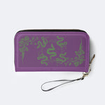 Inscribed Viper Print - Leather Wallet