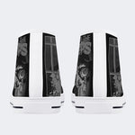 Unisex Vintage Horror Graphic - High Top Canvas