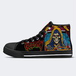 Horror Movie Vintage Graphic- High Top Canvas