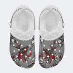 Horror Sword Snake Print - Fur Lined Slippers/Sandals