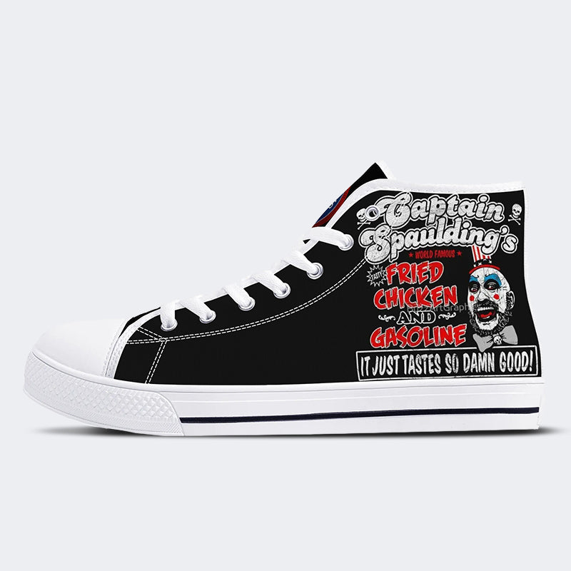 Horror Print - High Top Canvas